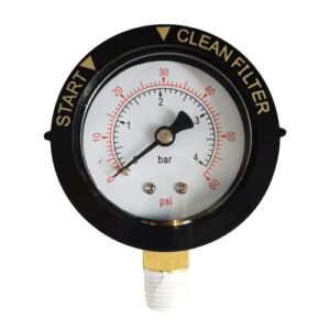 def pressure gauge 0-60 psi 190058 replacement for hayward pool/spa valve filters bottom mount