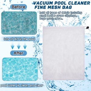 Boao 6 Pack Vacuum Pool Cleaner Fine Mesh Bag 9 x 13.8 Inch Nylon Pool Vacuum Net Bag Replacement Bag for Pool Leaf Vacuum for Pool Spa Jet Vacuum Pool Cleaner Inground and Above Ground Swimming Pools