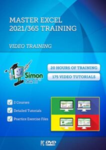 excel 2021 training dvd by simon sez it: excel 2021/365 tutorial for beginners to intermediate users – excel course including exercise files