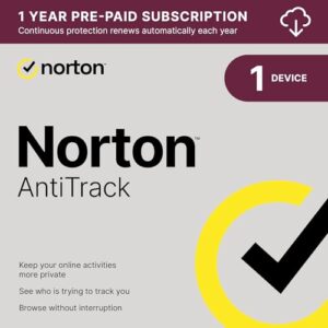 norton antitrack – for blocking trackers and protecting privacy online, for 1 pc or mac [download]
