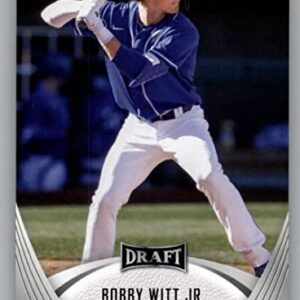 2021 Leaf Draft #2 Bobby Witt Jr. Draft/Prospect Baseball Card in Raw (NM or Better) Condition