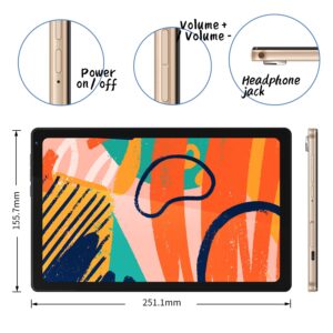 Fullant Tablet 10.4 inch,Android 11 Tablet HD IPS Display,Quad Core Processor, 2GB RAM 32GB ROM Android Tablet,6000mAh Tablet Computer