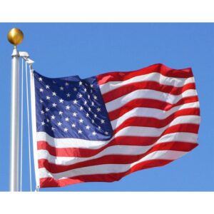 Homissor American Flag 2X4 US Flags 2’ x 4’ Heavy Duty Outdoor Durable Nylon USA Flag with Embroidered Stars, Sewn Stripes and Brass Grommets