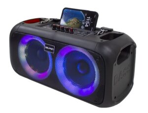 dolphin boombox portable bluetooth speaker - crisp sound - dual 6.5" woofer, 1" tweeter