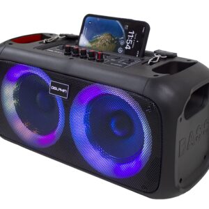 Dolphin Boombox Portable Bluetooth Speaker - Crisp Sound - Dual 6.5" Woofer, 1" Tweeter