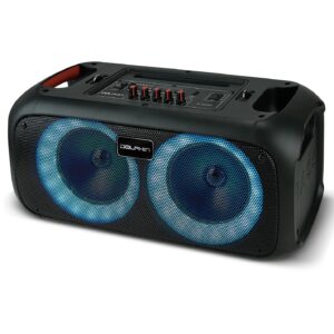 Dolphin Boombox Portable Bluetooth Speaker - Crisp Sound - Dual 6.5" Woofer, 1" Tweeter
