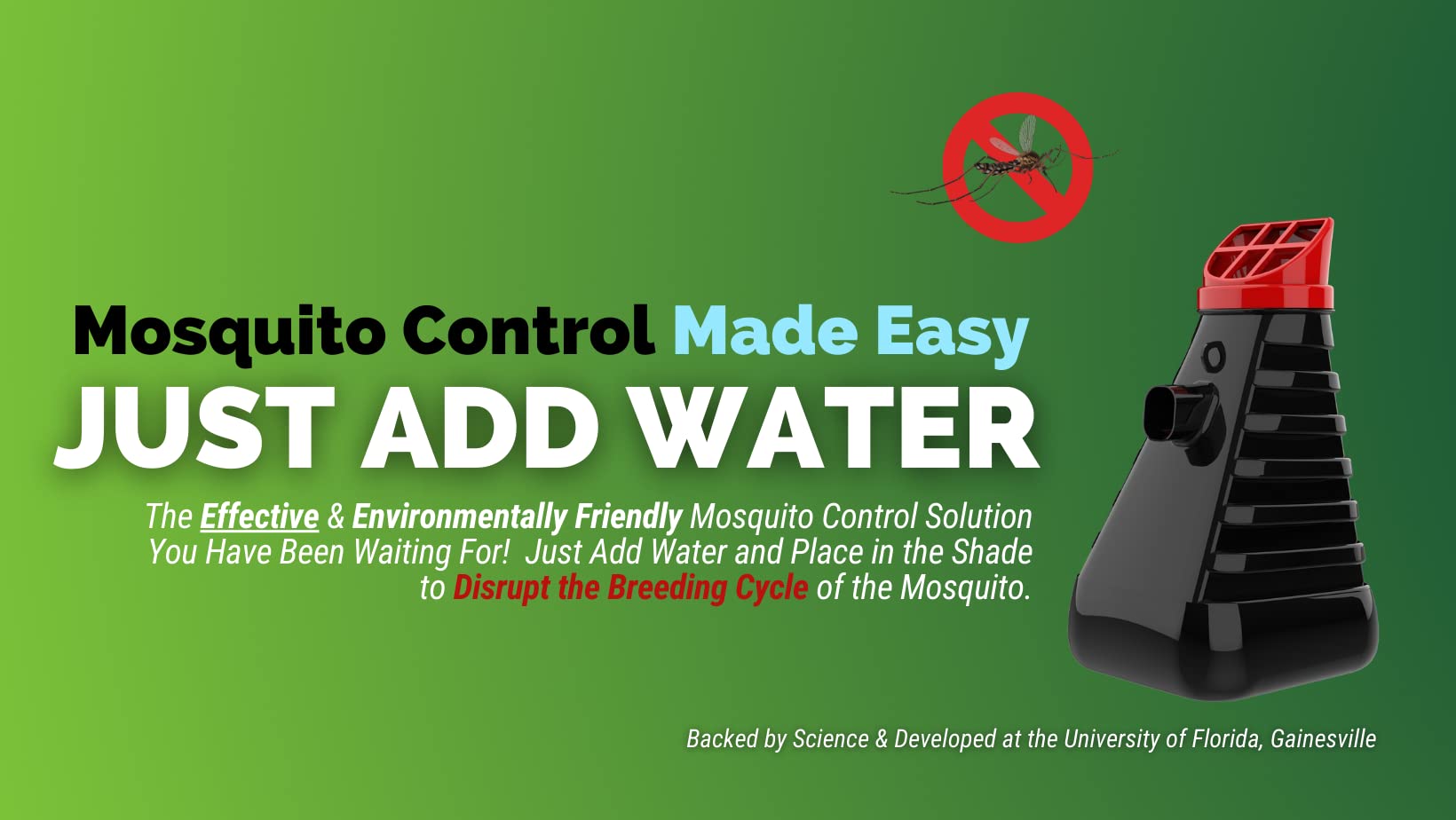 INZECTO Mosquito Trap - Device to Effectively Attract Mosquitoes and Kill Larvae - Revolutionary Outdoor Mosquito Solution Simply Activated by Water (1 Trap)