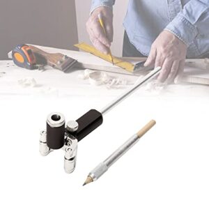 woodworking linear arc dual-purpose scriber ruler parallel line drawing tool measuring gauge diy multifunctional woodworking scribe tools
