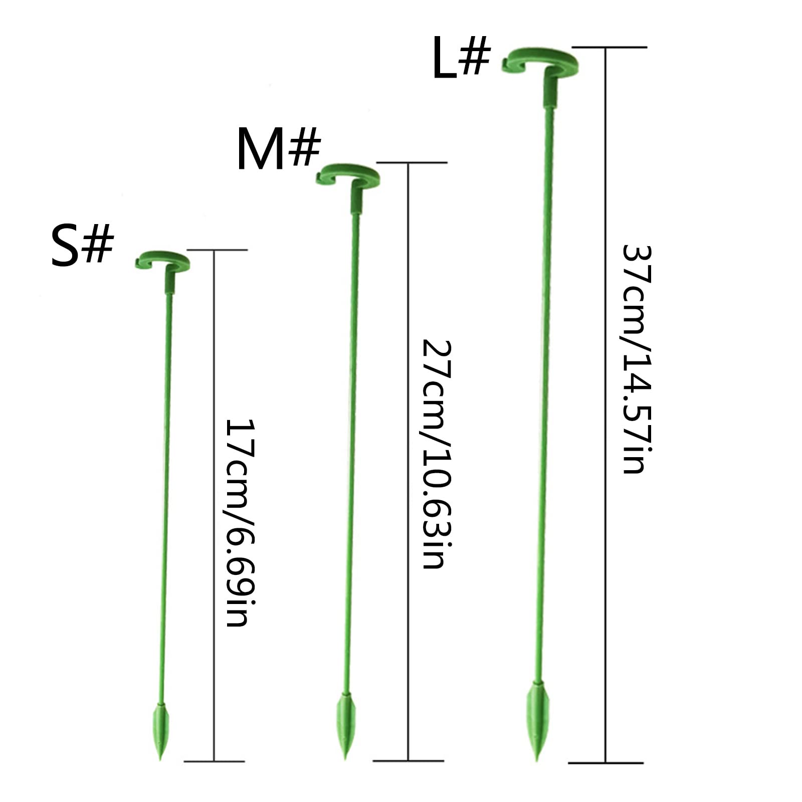 Plants Support Rods 10 Pcs Garden Bonsai Bracket Stake Single Stem Shrub Holder for Indoor Outdoo Garden Flower Potted Support Rod support rod for plants