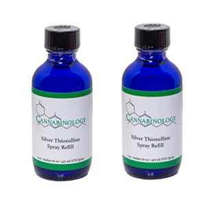 cannabinology (2 pack)16 oz refill - 2 oz/60 ml silver thiosulfate solution (makes 16 sts spray) | feminized seed spray |sts kit make seeds reversal (16 only), only