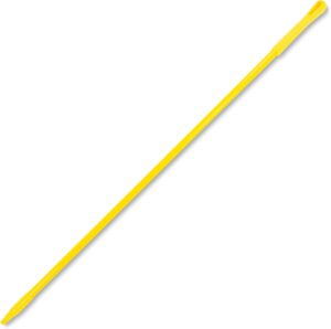 sparta fiberglass broomstick replacement broom handle with acme threaded tip for industrial cleaning tools, fiberglass, 60 inches, yellow