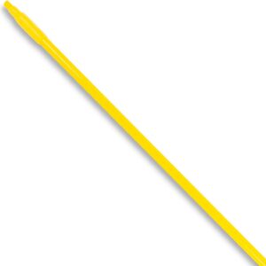 SPARTA Fiberglass Broomstick Replacement Broom Handle with Acme Threaded Tip for Industrial Cleaning Tools, Fiberglass, 60 Inches, Yellow