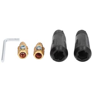 2 Set DKJ10‑25 Welding Cable Quick Connectors 200A Welder Male Head Quick Fitting Accessories for All TIG Welding