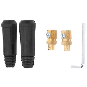 2 Set DKJ10‑25 Welding Cable Quick Connectors 200A Welder Male Head Quick Fitting Accessories for All TIG Welding