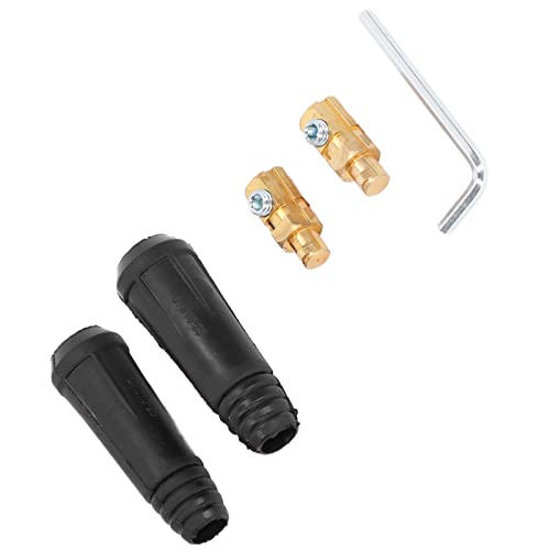 2 Set DKJ10‑25 Welding Cable Quick Connectors 200A Welder Male Head Quick Fitting Accessories for All TIG Welding