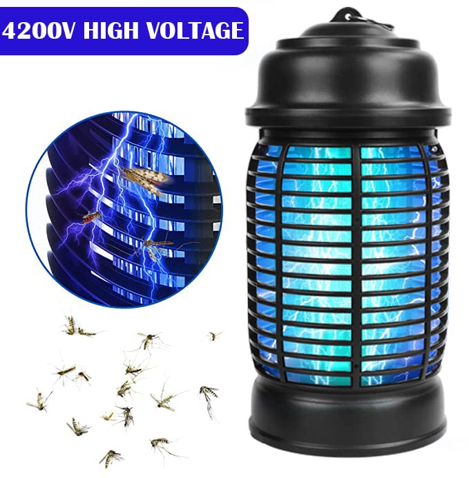 Bug Zapper Outdoor Electric, 20W Mosquito Zapper Outdoor, 4200V Fly Zapper Outdoor and Indoor