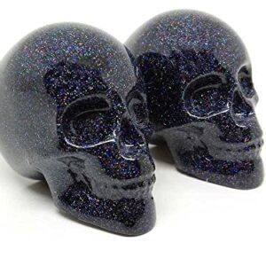 Black Holographic (HOLO) Cabinet Skull Knobs and Pulls (Set of 2)