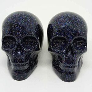 Black Holographic (HOLO) Cabinet Skull Knobs and Pulls (Set of 2)