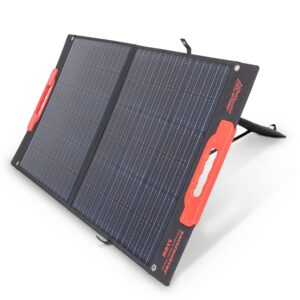 backcountry portable solar panels, 110w or 60w - ip65 water resistant solar charger with 3 usb ports for phones and dc out for power stations