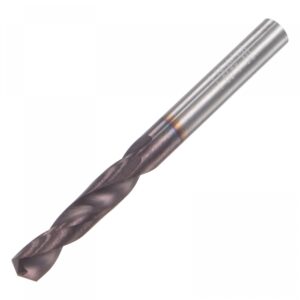 uxcell carbide twist drill bits 3.4mm, din k45 tungsten carbide altisin coated jobber drill bits straight shank drilling cutter for stainless steel alloy steel