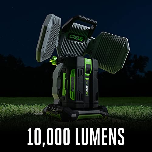 EGO Power+ LT1000 Portable Area Light, 5 Brightness Settings, Up to 10,000 Lumens, Battery and Charger not Included. , Gray