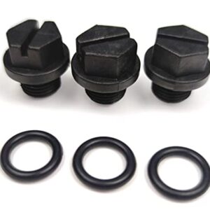 3 Pack SPX1700FG Pipe Plug with Gasket Compatible with for Select Hayward Pumps SP2600X5, SP2605X7, SP2607X10, SP2610X15 More