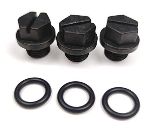 3 Pack SPX1700FG Pipe Plug with Gasket Compatible with for Select Hayward Pumps SP2600X5, SP2605X7, SP2607X10, SP2610X15 More