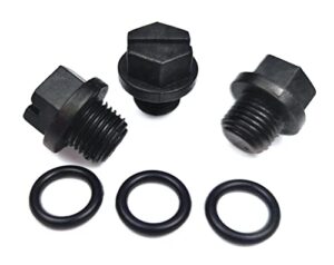 3 pack spx1700fg pipe plug with gasket compatible with for select hayward pumps sp2600x5, sp2605x7, sp2607x10, sp2610x15 more