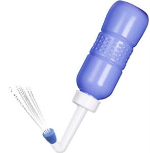 portable bidet bottle for travel personal hygiene care manual bidet (11in), blue