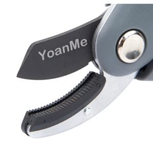 YoanMe-Gardening Scissors, 8" Heavy Duty Anvil Pruner, Tree Trimmers Secateurs,Hand Pruner, Garden Shears, Grafting tool,Clippers For The Garden, Bonsai Cutters, Loppers, Plant Cutter