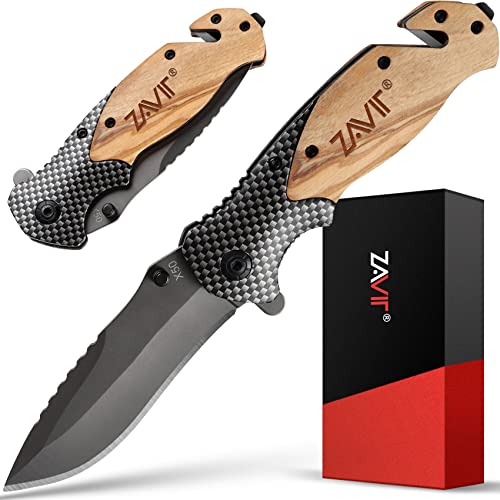 Pocket Folding Knife,Cool Gifts for Men,Dad,Boyriend,Fathers Day,Christmas Stocking Stuffers,Anniversary Valentines Day Husband Gifts,Unique Birthday Gifts,Outdoors,Fishing,Camping,Hunting,EDC