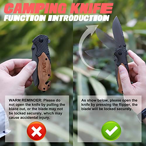 Pocket Folding Knife,Cool Gifts for Men,Dad,Boyriend,Fathers Day,Christmas Stocking Stuffers,Anniversary Valentines Day Husband Gifts,Unique Birthday Gifts,Outdoors,Fishing,Camping,Hunting,EDC