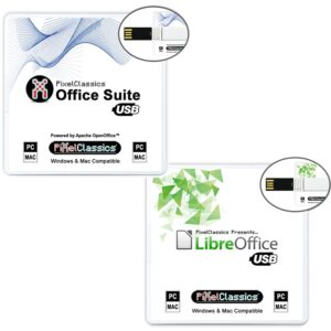 office 2024 compatible with microsoft office 2021 2019 365 for home & student family & personal use usb bundle powered by apache openoffice & libreoffice for windows pc 10, 8, 7, vista, xp & mac