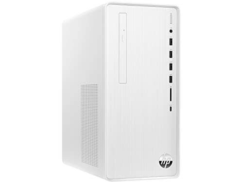 HP Pavilion Desktop PC, 12th Gen Intel Core i3-12100, 8 GB RAM, 512 GB SSD, Windows 11 Home, Wi-Fi 6 & Bluetooth 5.2, 9 USB Ports, Wired Keyboard & Mouse Combo, Pre-Built PC Tower (TP01-3030, 2022)