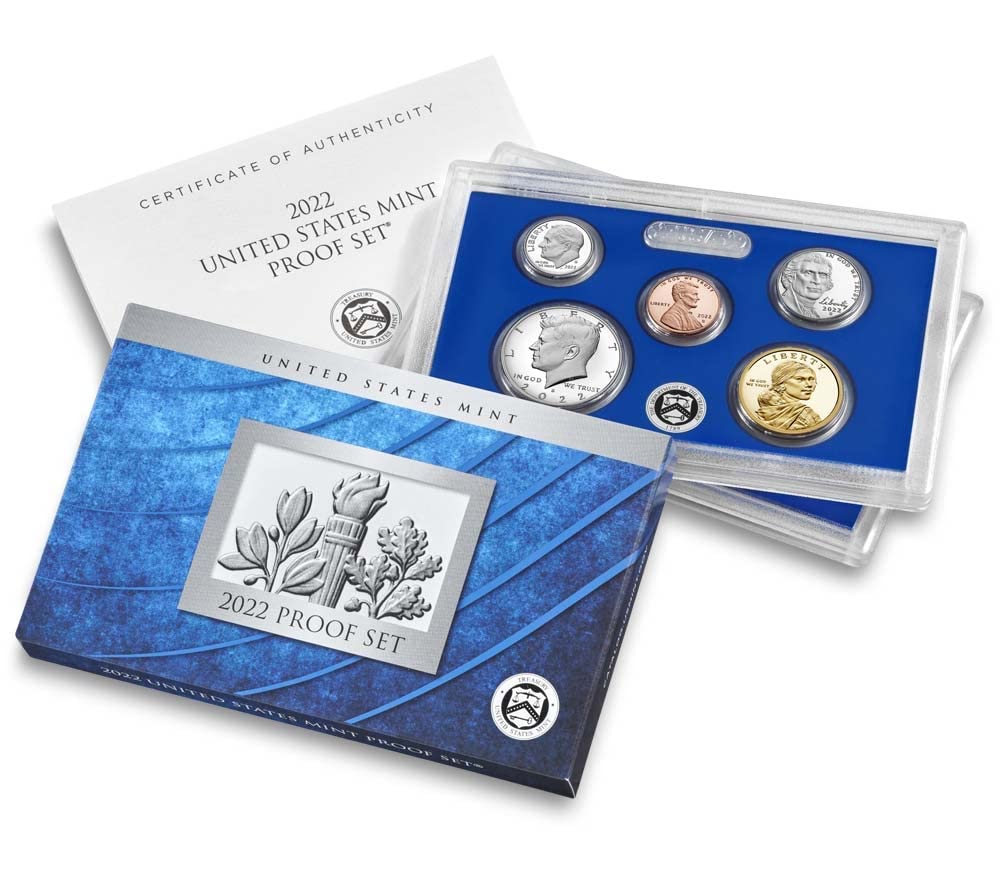 2022 S 10 Coin Clad Proof Set in OGP with CoA Proof