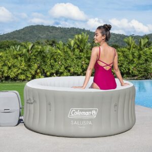 Coleman SaluSpa Tahiti Inflatable Hot Tub Spa, 2-4 Person AirJet Spa