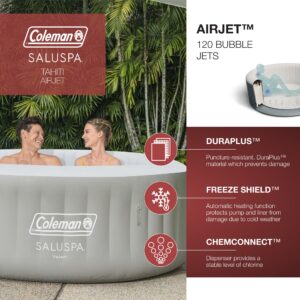 Coleman SaluSpa Tahiti Inflatable Hot Tub Spa, 2-4 Person AirJet Spa