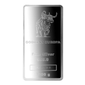 2022 1 kg Tokelauan Silver Bar Goddess Europa Coin Brilliant Uncirculated (BU - Paperweight) with Original Mint Box Packaging & Certificate of Authenticity $50 Mint State