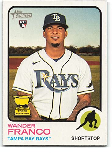 2022 Topps Heritage #347 Wander Franco NM-MT RC Rookie Tampa Bay Rays Baseball