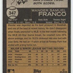 2022 Topps Heritage #347 Wander Franco NM-MT RC Rookie Tampa Bay Rays Baseball