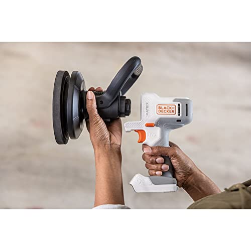 BLACK+DECKER MATRIX 20V MAX Buffer Kit, For Cars, Floors and Furniture, 3500 RPM, Battery & Charger Included, White (BCBMT120C1FF)