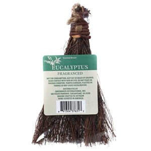 eucalyptus scented mini broom 6"