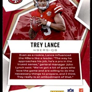 2021 Panini Rookies and Stars Pulsar Prizm #103 Trey Lance San Francisco 49ers (Silver Holo Refractor) NFL Football Card (RC - Rookie Card) NM-MT