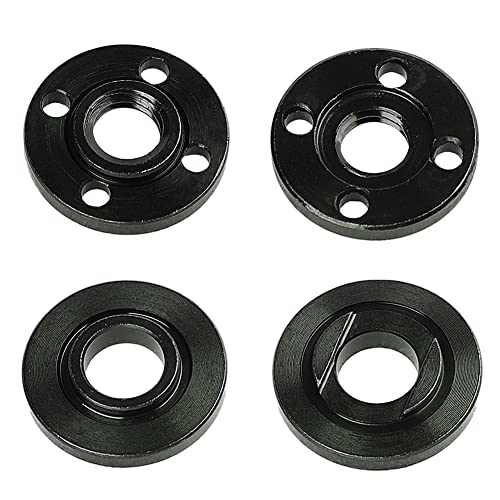 Set of 4 Grinder Flange Replacement Parts 5/8-11 Grinder Nuts, Angle Grinder Attachments Compatible with Dewalt Milwaukee Ryobi Makita