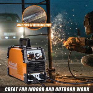 Adedad Welding Machine 160Amp, 110/220V Stick ARC Welder Machine, IGBT Inverter Digital Display LCD MMA Welder, Built-in Hot Start ARC Force Portable Electric Welding Machine, Beginner Welder Kit