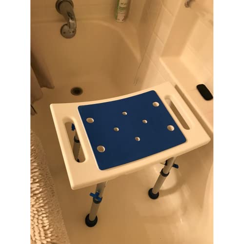 LandTale Shower Stool Heavy Duty 500Lbs, Tool-Free Assembly, Anti-Slip, Sturdy Height Adjustable Bath Chair, Narrow Bathtub Shower Saet for Elderly, Senior, Handicap & Disabled