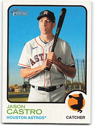 2022 Topps Heritage #424 Jason Castro High Number Short Print NM-MT SP Houston Astros Baseball