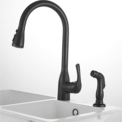 Weirun Kitchen Sink Side Sprayer Nozzle Tap Spray Head with Hose and Holder Replacement for 1/4 inch Sink Connector Faucet,Oil Rubbed Bronze