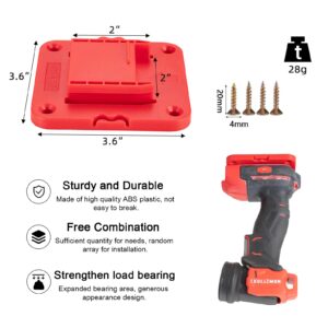 5 Packs Tools Drill Mount Holder, Fit for V20 Craftsman 20V Li-ion Drill Tools Holder Dock Hanger with 20 Screws(No Tool)