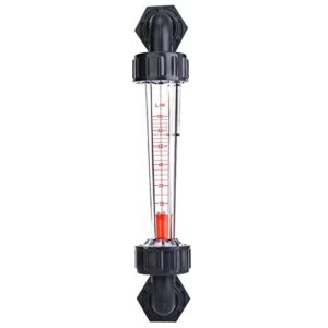 liquid flowmeter, liquid measuring tool 10-100lph 1/2in male thread tube type transparent panel abs plastic for various liquid media